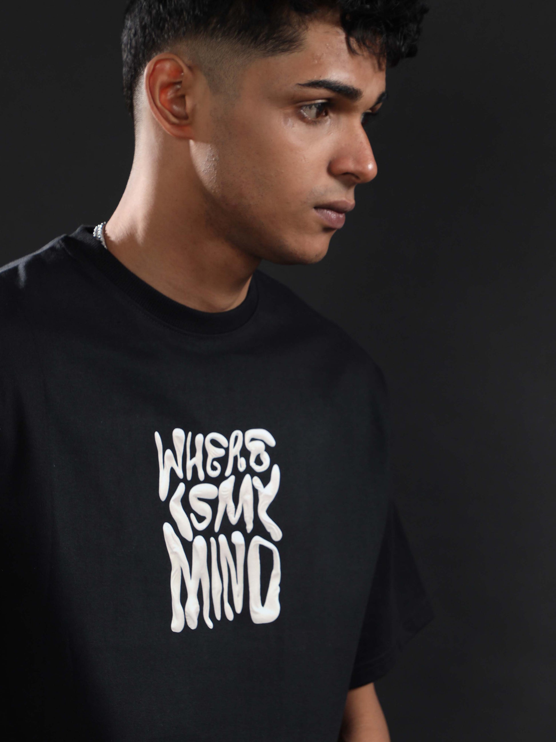 my-mind-tee unisex Baggy black t-shirt