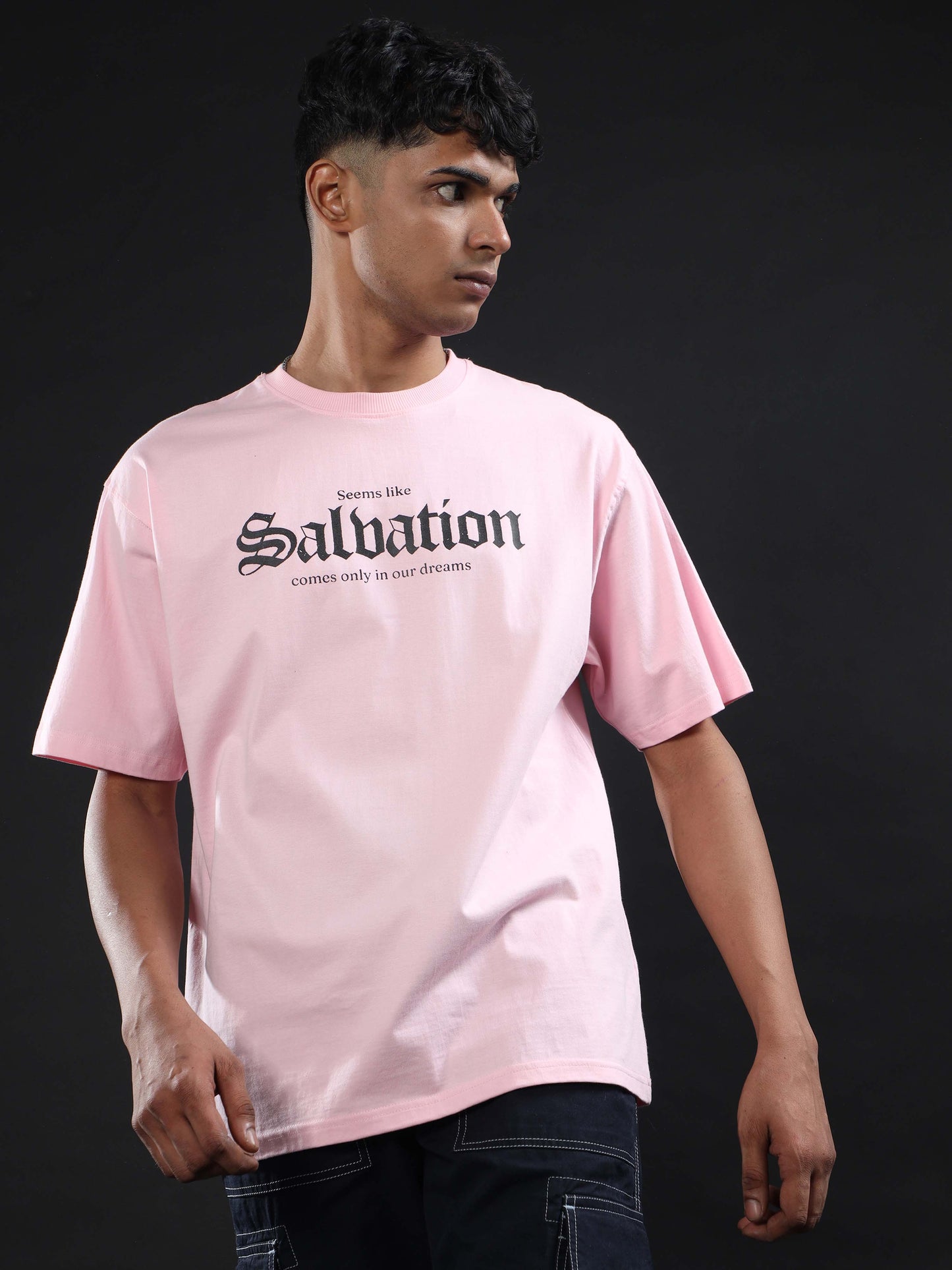  Salvation Unisex Pink Oversized T Shirt 